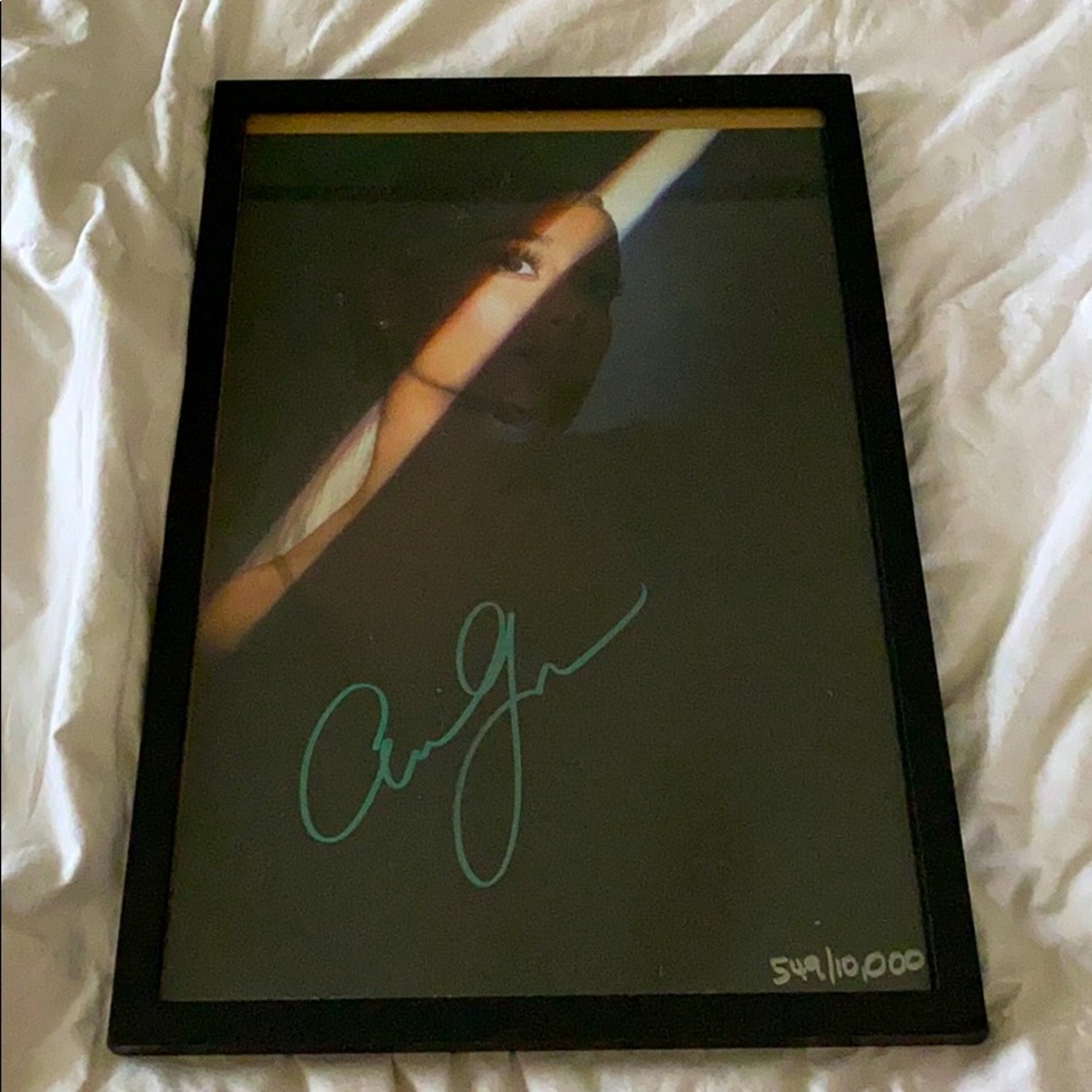 SOLD Extremely rare Ariana Grande signed litho